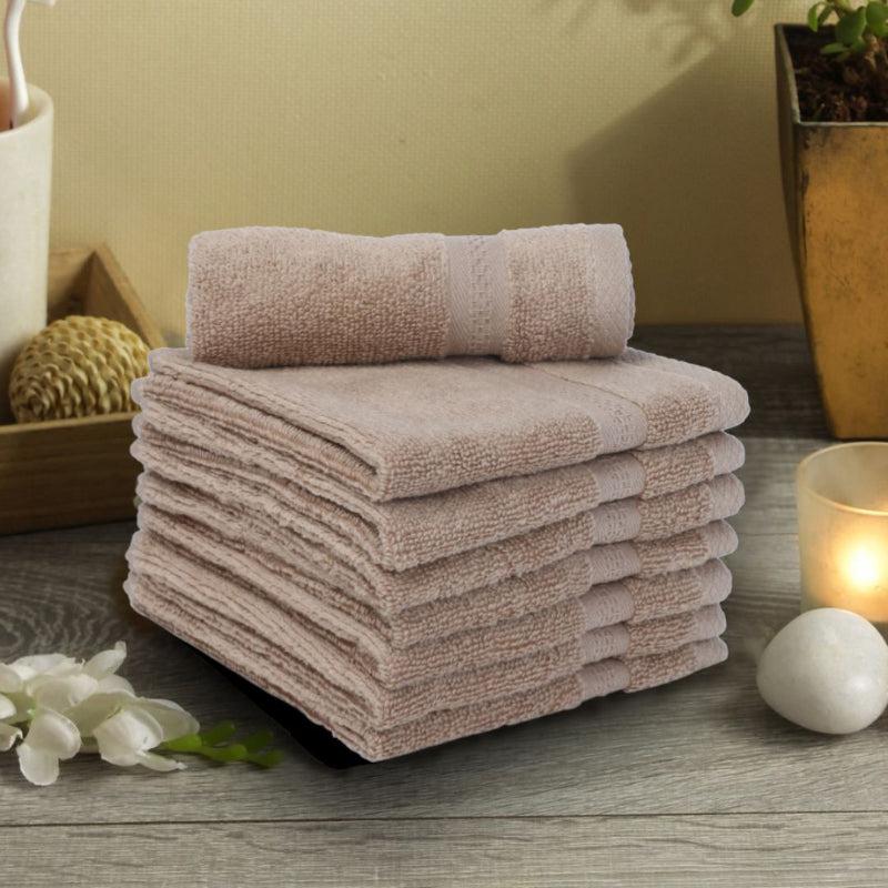 Miorah Face Towel (Beige) - Set Of Eight