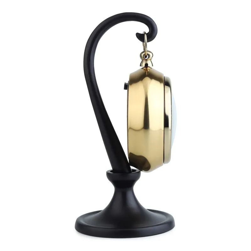 TimeLuxe Table Clock - Gold media 6