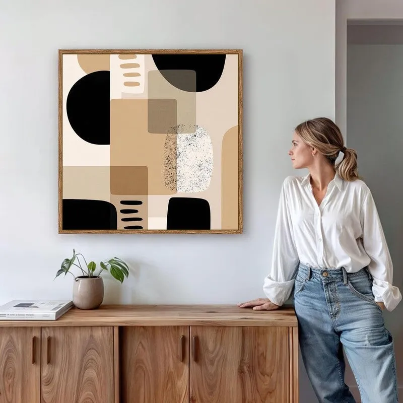 Color Grid Canvas Wall Art With Frame media 6