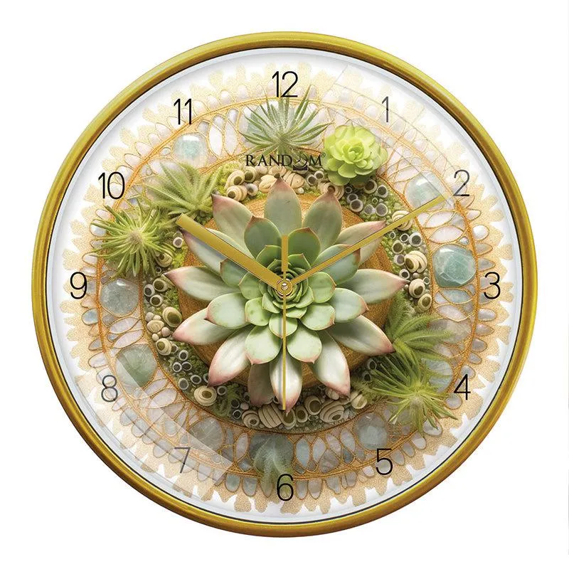 Orchid Orbit Analog Wall Clock media 4