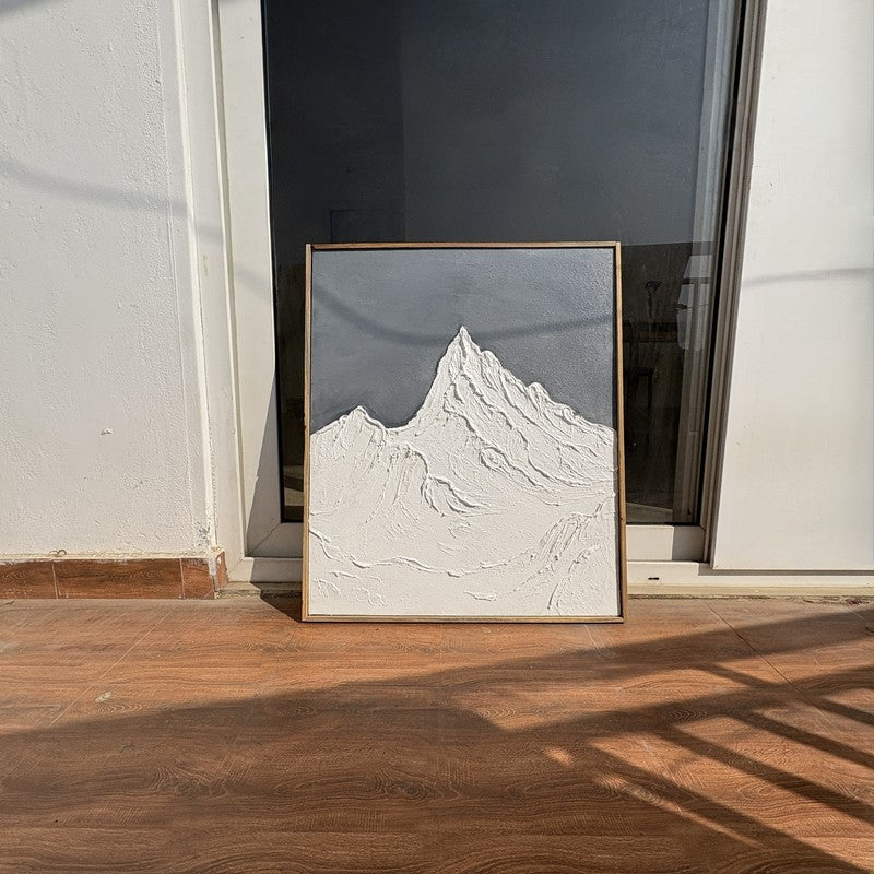 Alpine Relief Handmade Canvas Wall Painting media 9