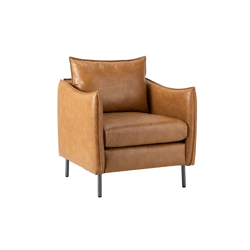 Sculpta Neem Wood Accent Chair - Brown media 4