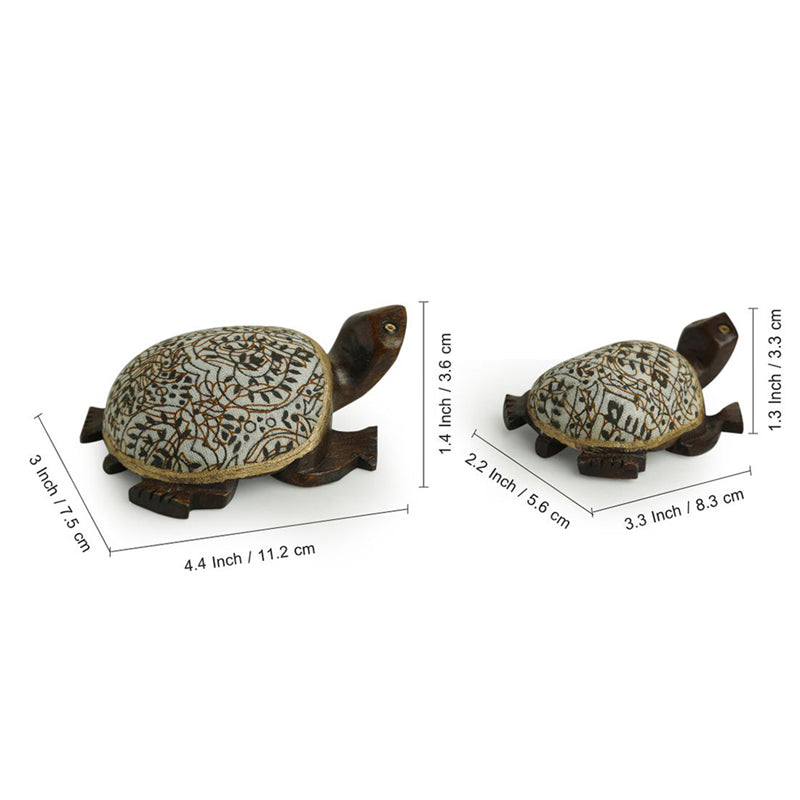 Turtle Warli Showpiece - Set Of Two media 5