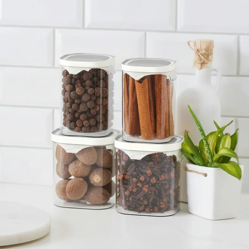 Rioware Snap Seal Borosilicate Glass Jar (1000,450 mL Each) - Set Of Four media 1