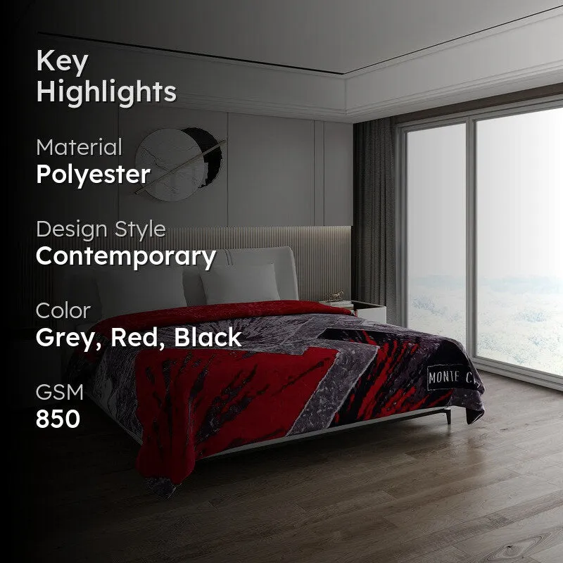 Monte Carlo Crimson Cascade Blanket - 850 GSM media 2