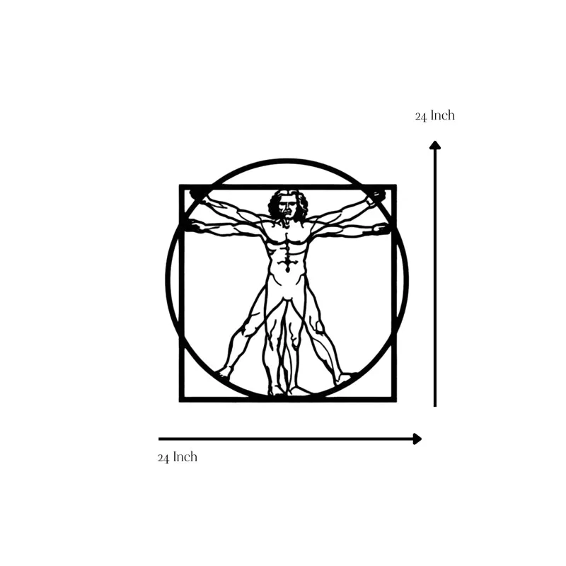 Vitruvian Man Iron Wall Accent media 5