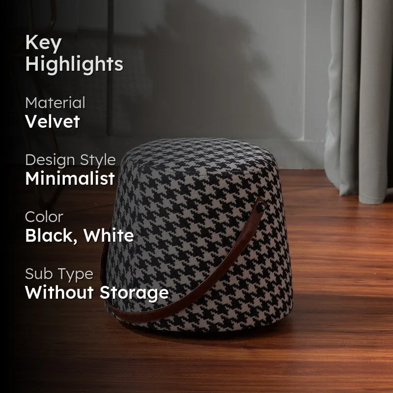 Quiet Comfort Pouffe - Black & White media 2