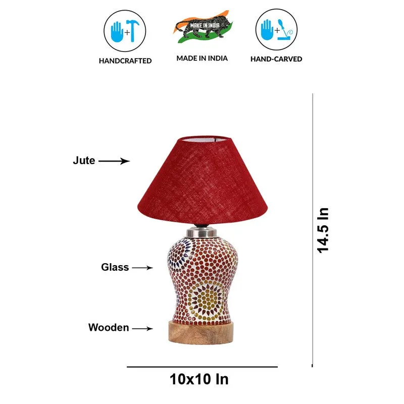 Canvra Wooden Table Lamp - Multicolor media 9