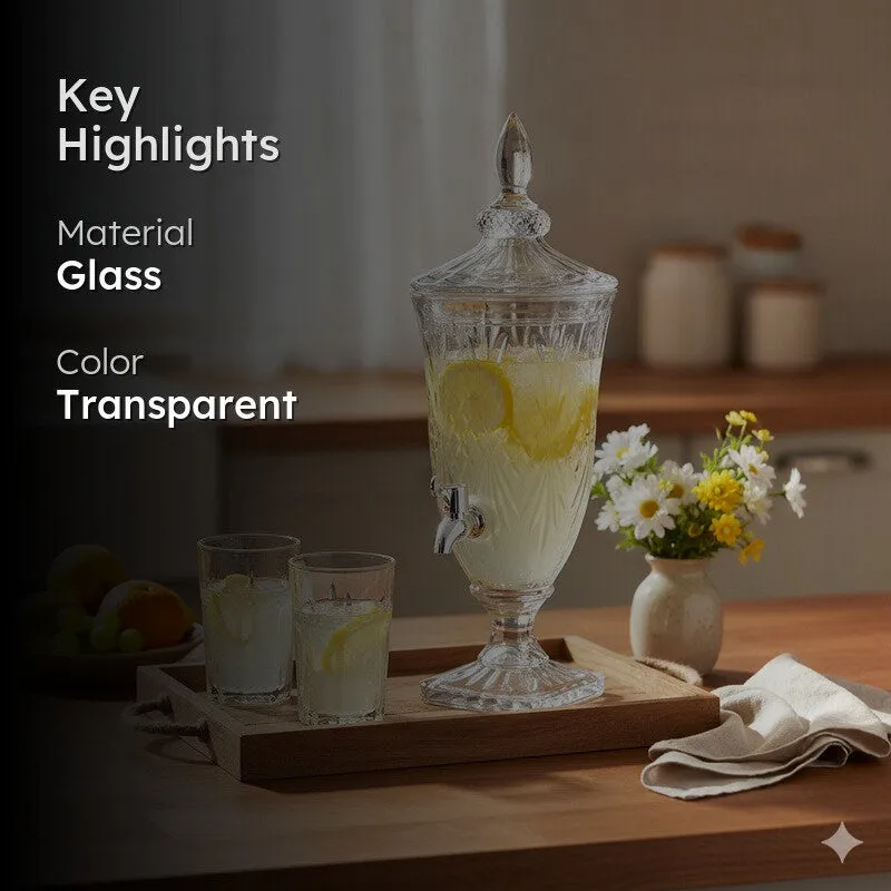 Royal Etched Drink Dispenser - 1800 ML media 2