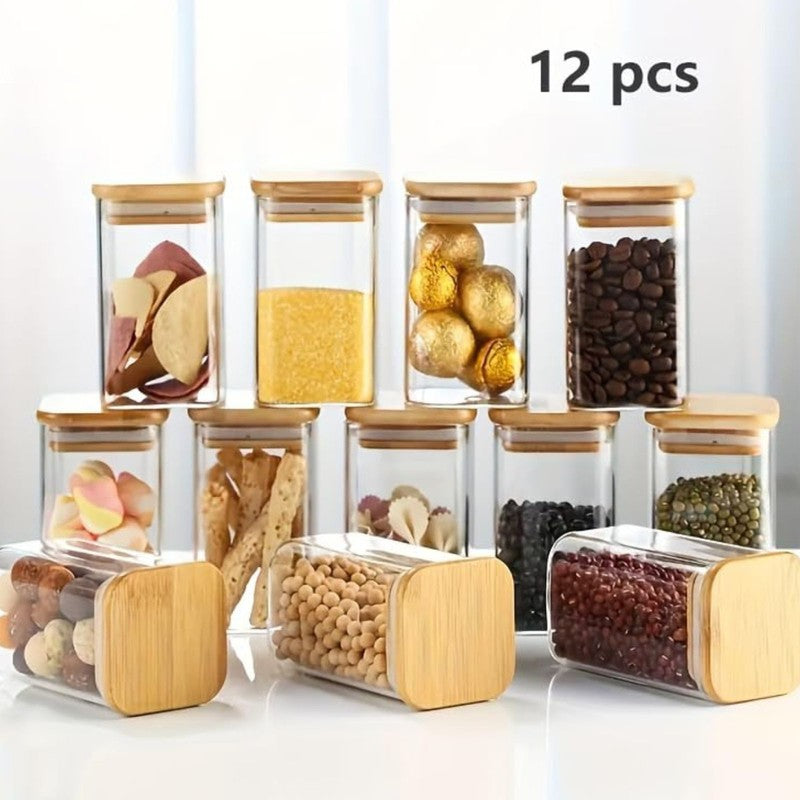 Luxe Nest Airtight Kitchen Jar (220 mL Each) - Set of Twelve media 3