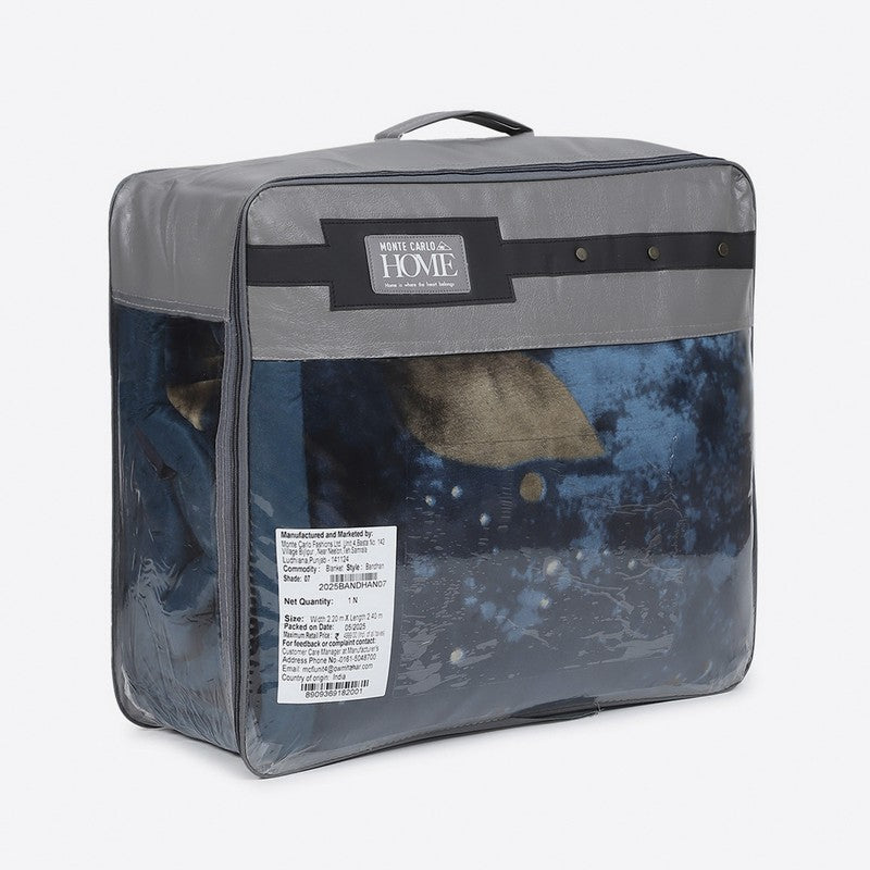Monte Carlo Midnight Oasis Blanket (Teal) - 947 GSM media 7