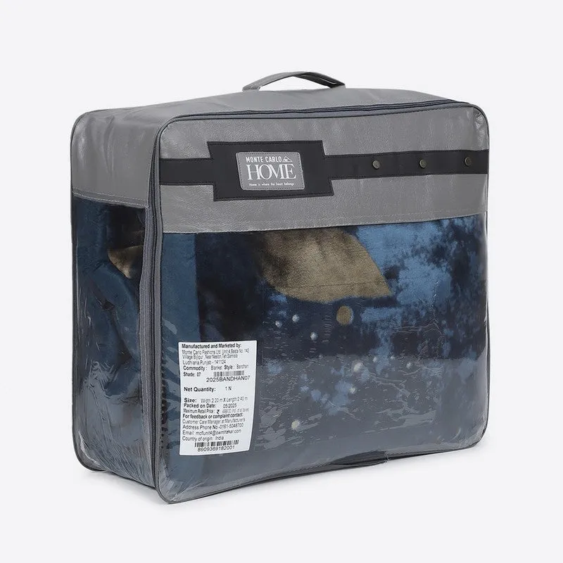 Monte Carlo Midnight Oasis Blanket (Teal) - 947 GSM media 7