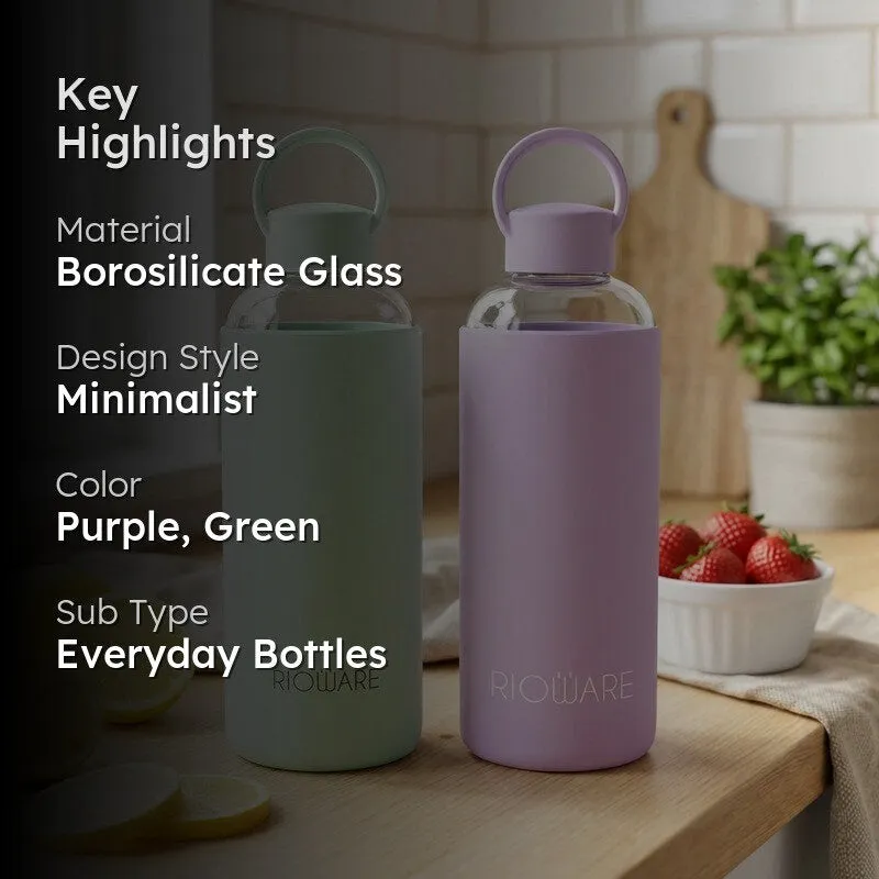 Rioware UrbanSip Minimal Bottle (Purple, Green, 750 mL Each) - Set Of Two media 2