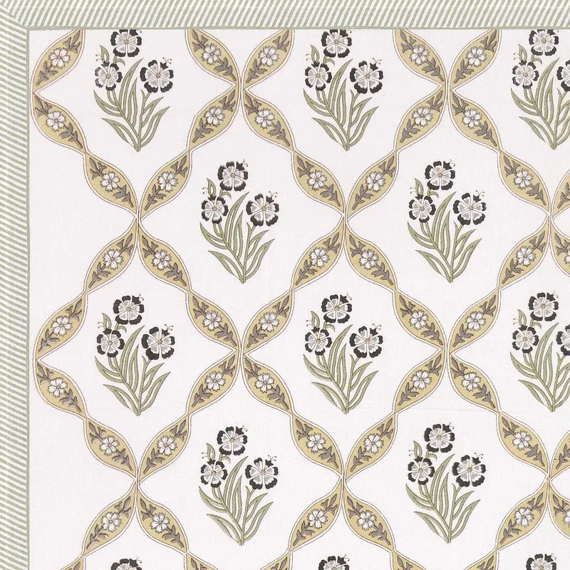 Eleganza Cotton Table Cover - Yellow,Green media 6