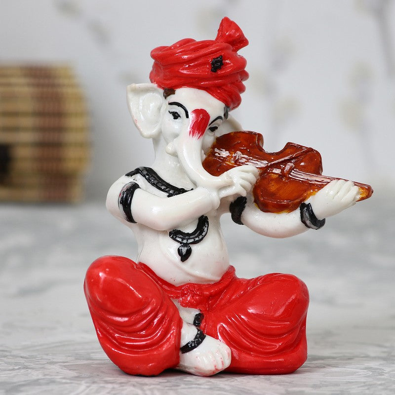 Violin Vinayak Showpieces - Red