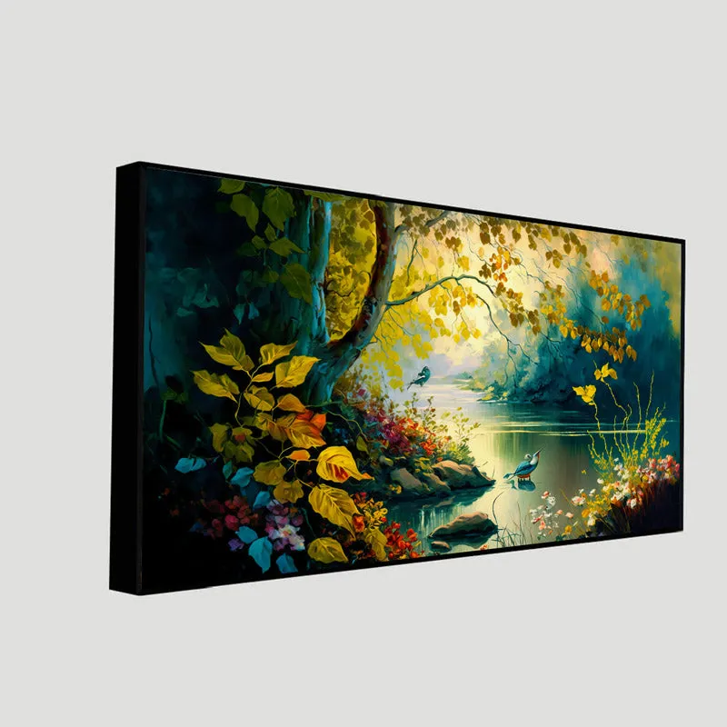 Lone Lamina Canvas Wall Painting media 5
