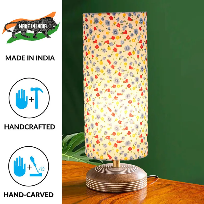 Savera Terrazzo Fabric Table Lamp - Multicolor media 4