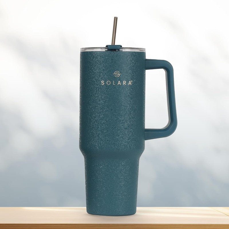 Solara Urban Chill Stainless Steel Tumbler (1200 ML) - Dark Green media 3