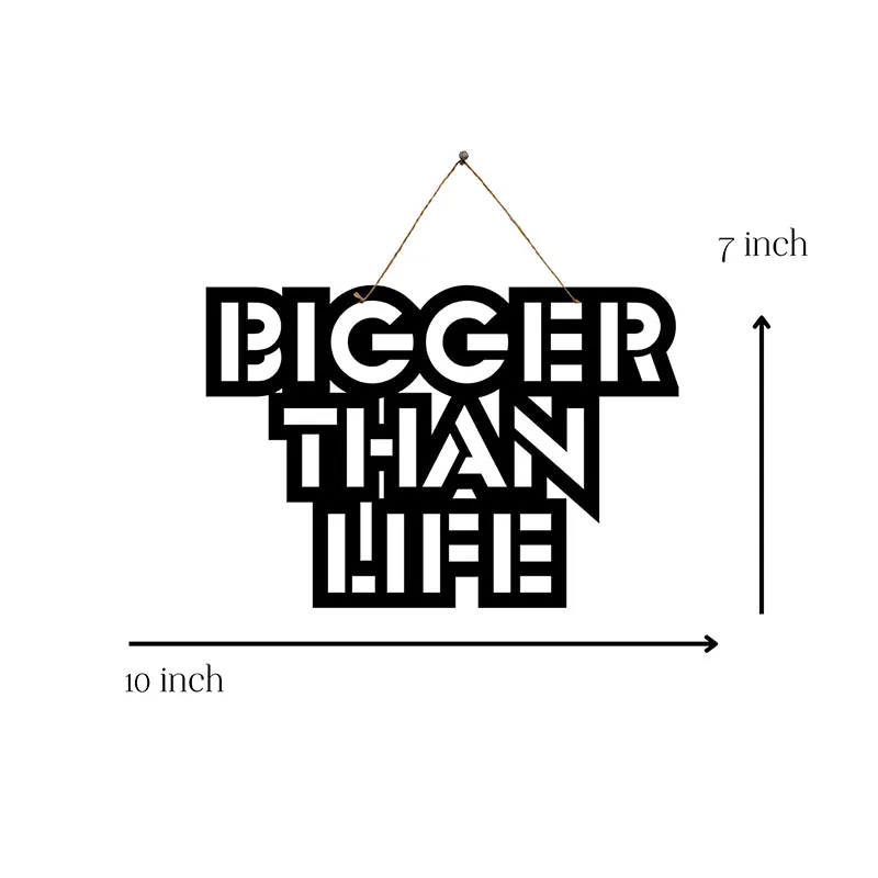 Bigger Thank Life Mild Steel Wall Accent media 5