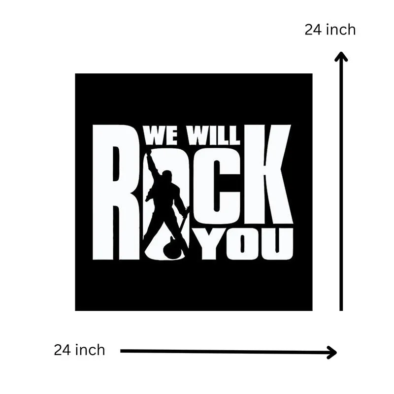 We Will Rock You Black Iron Wall Accent media 5