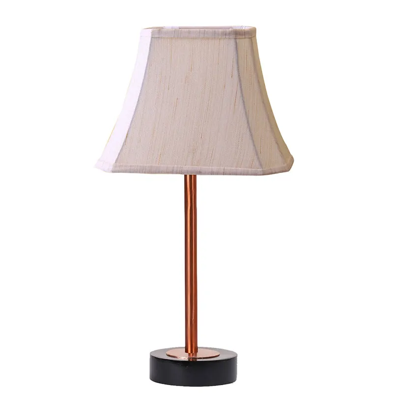 Ceylon Rodin Wooden Table Lamp - OffWhite,Copper,Black media 4