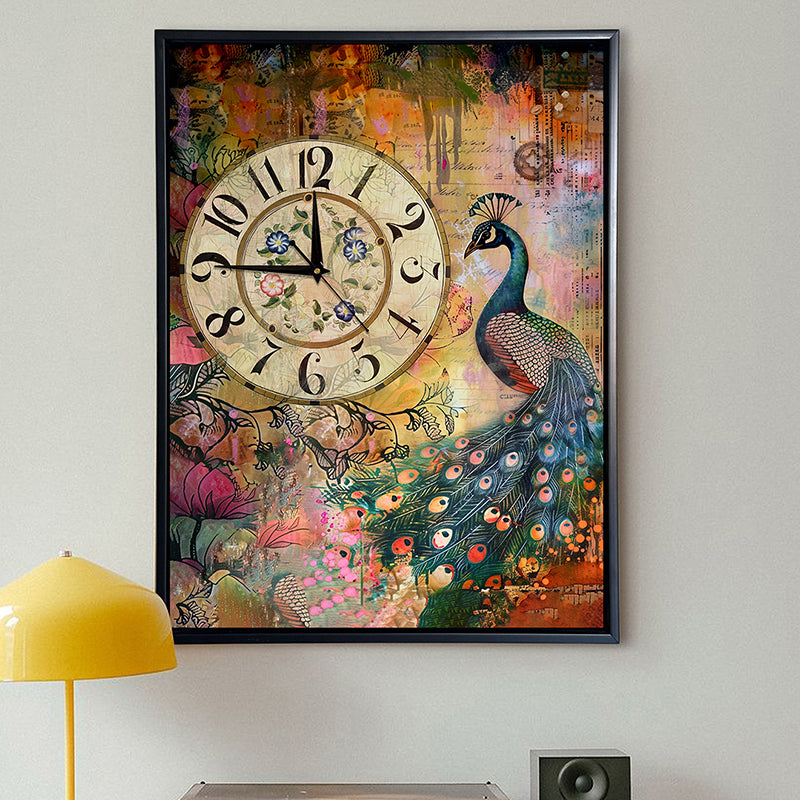 Peacock Time Wall Art
