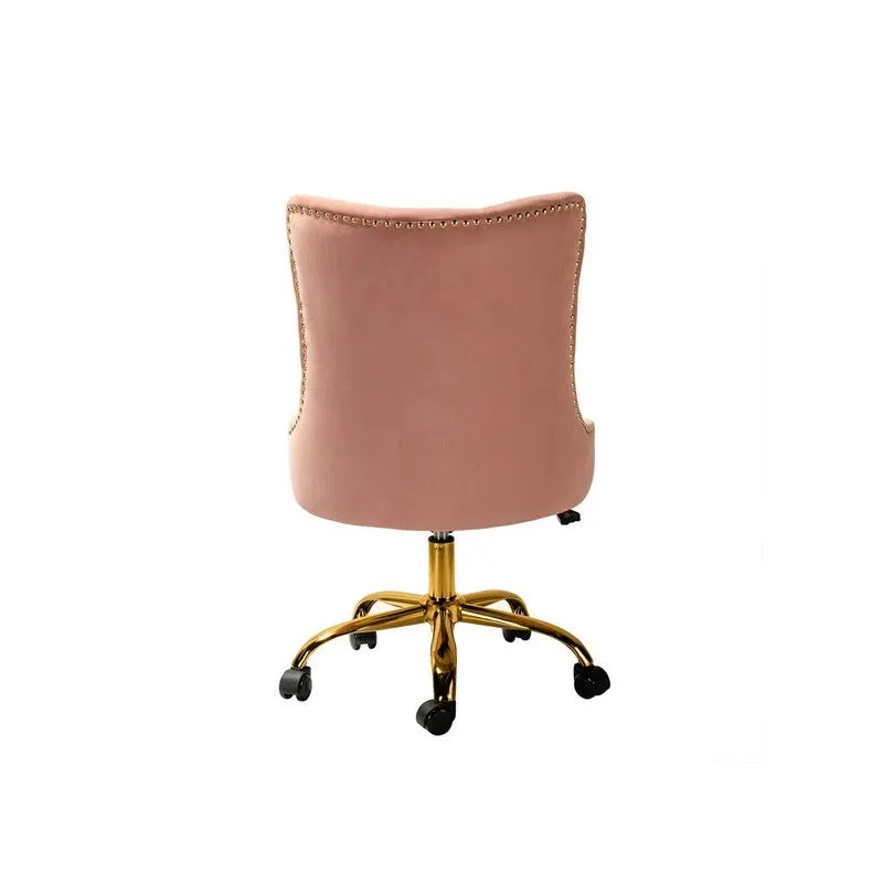 Seatra Neem Wood Office Chair - Pink media 5