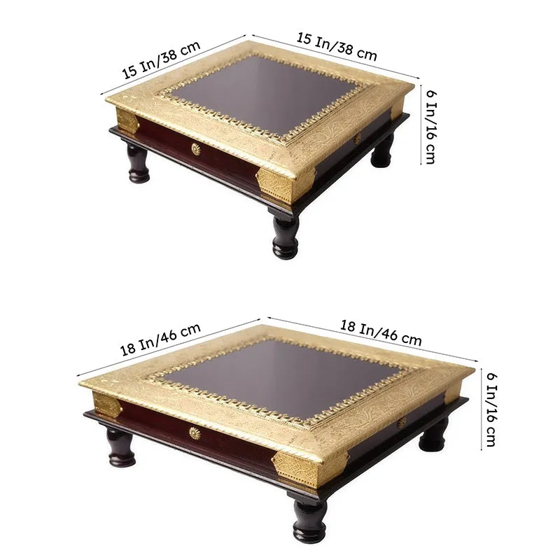 Morik Ethnic Mango Wood & MDF Stool media 8