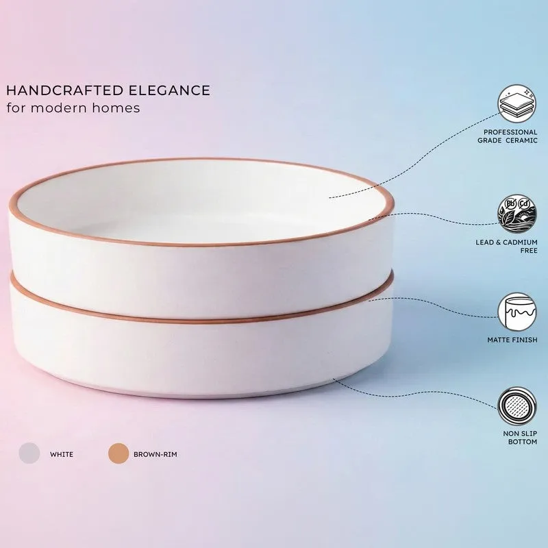 Salizo Ceramic Salad Bowl (700 mL Each ) - Set Of Two media 5