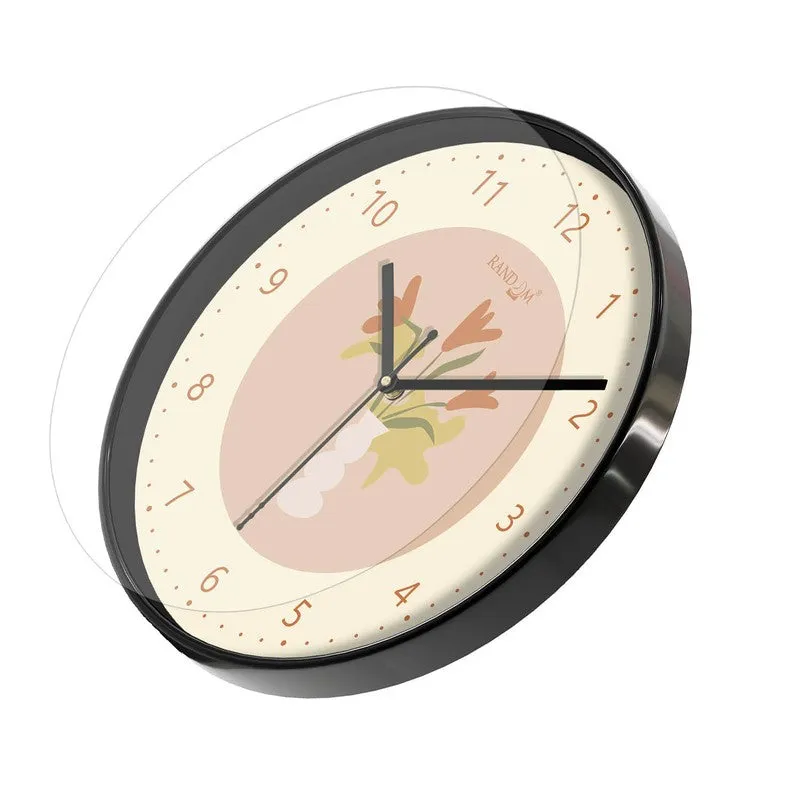Bloom Round Analog Wall Clock - Beige media 5