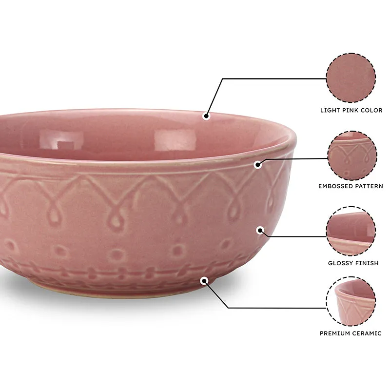 Eden Arc Serving Bowl (Pink/1000 mL) - Set Of Two media 4