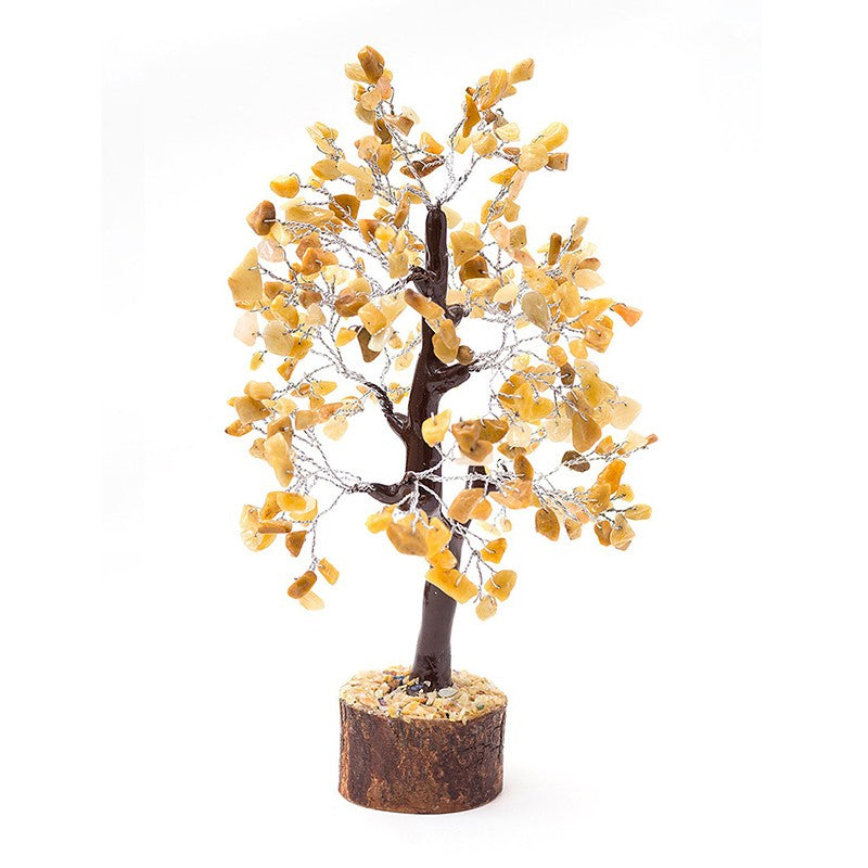 Elina Crystal Stone Wish Tree Showpiece - Yellow media 4
