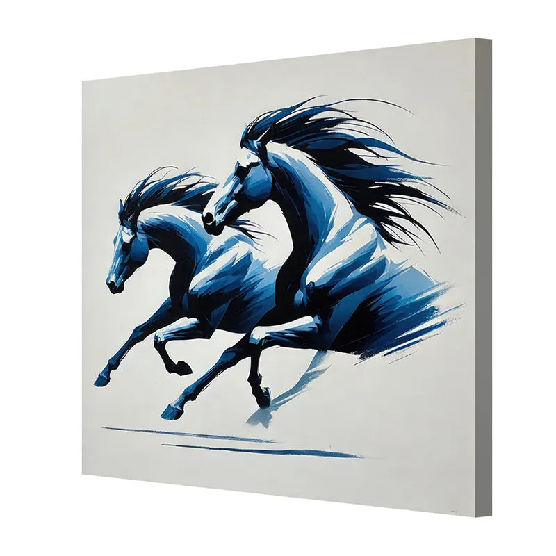 Galloping Horses Wall Painting media 6
