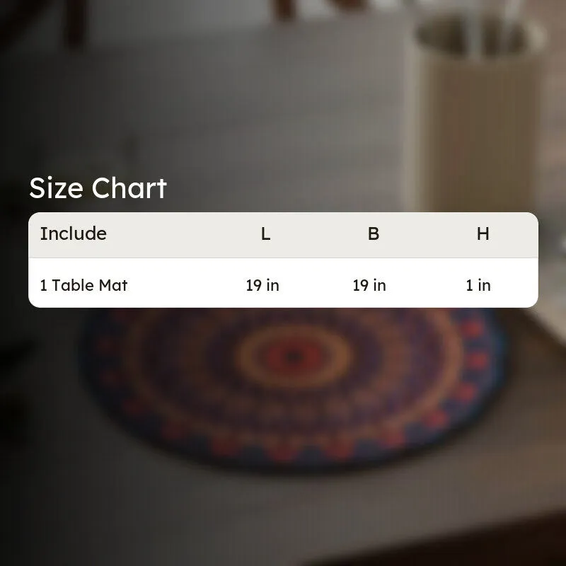 Mandala Heritage Jute Table Mat - Single Piece media 8