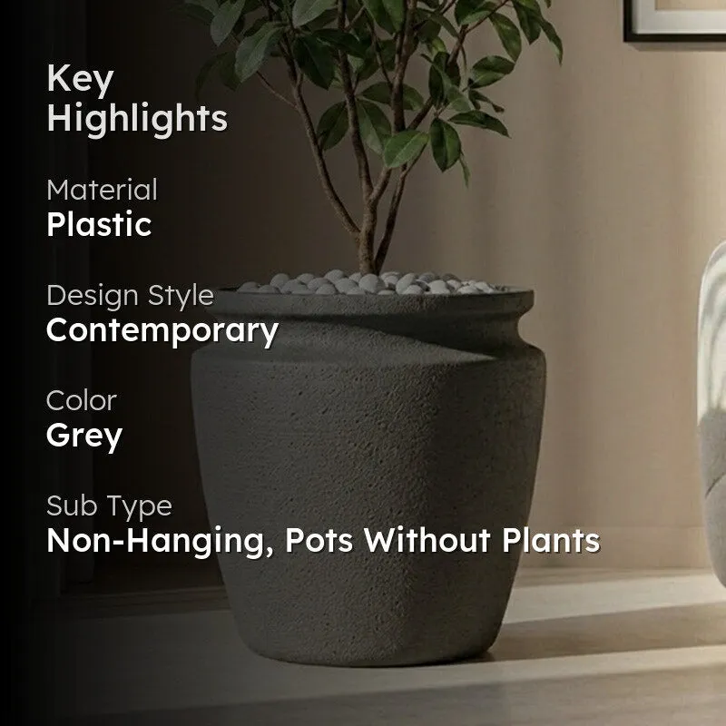 Elune Floor Planter - Grey media 2