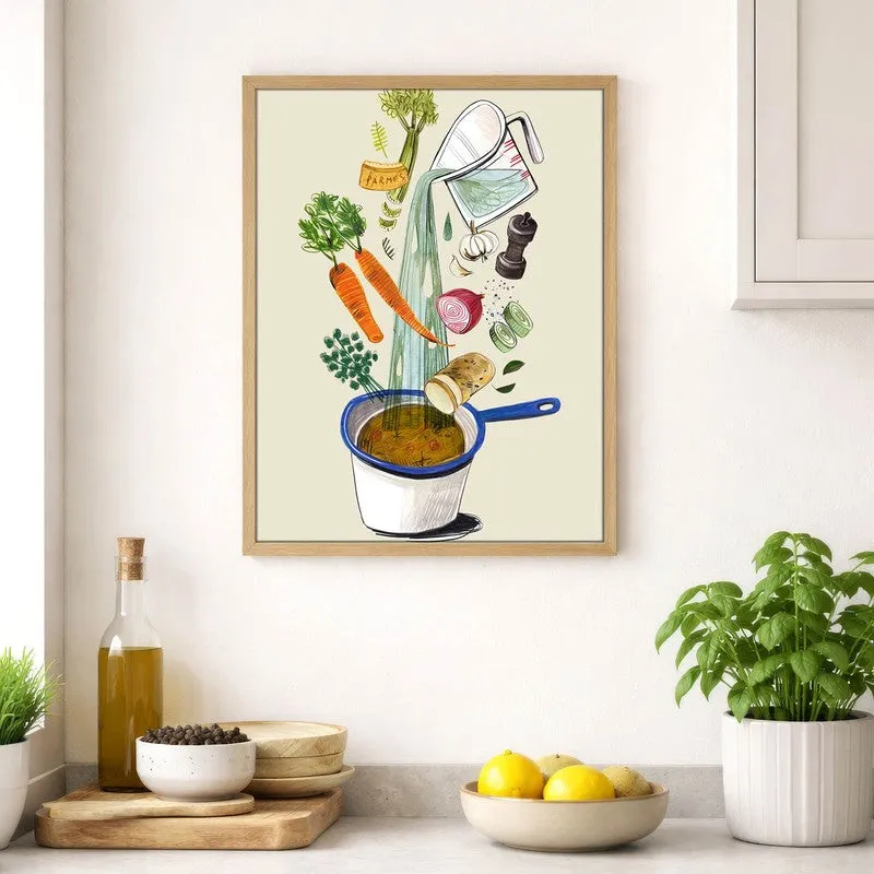 Artisan Appetite Archival Canvas Wall Art - Brown media 4