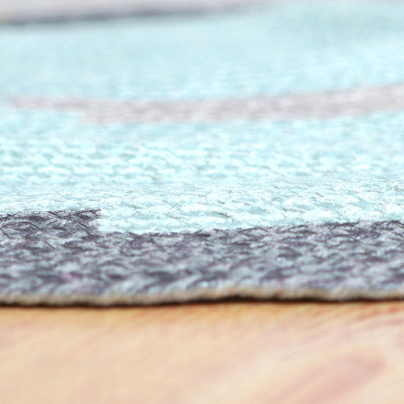 Marine Wave Round Cotton Rug media 6