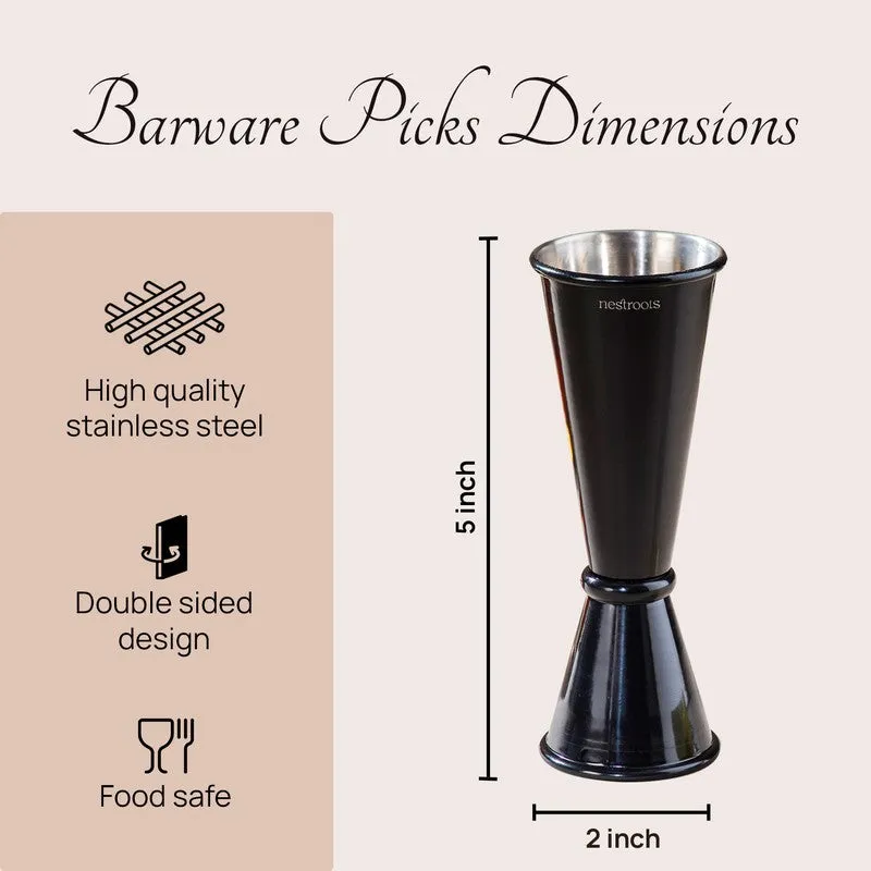 Eclipse Measure Stainless Steel Jigger - 30 ML/60 ML media 6