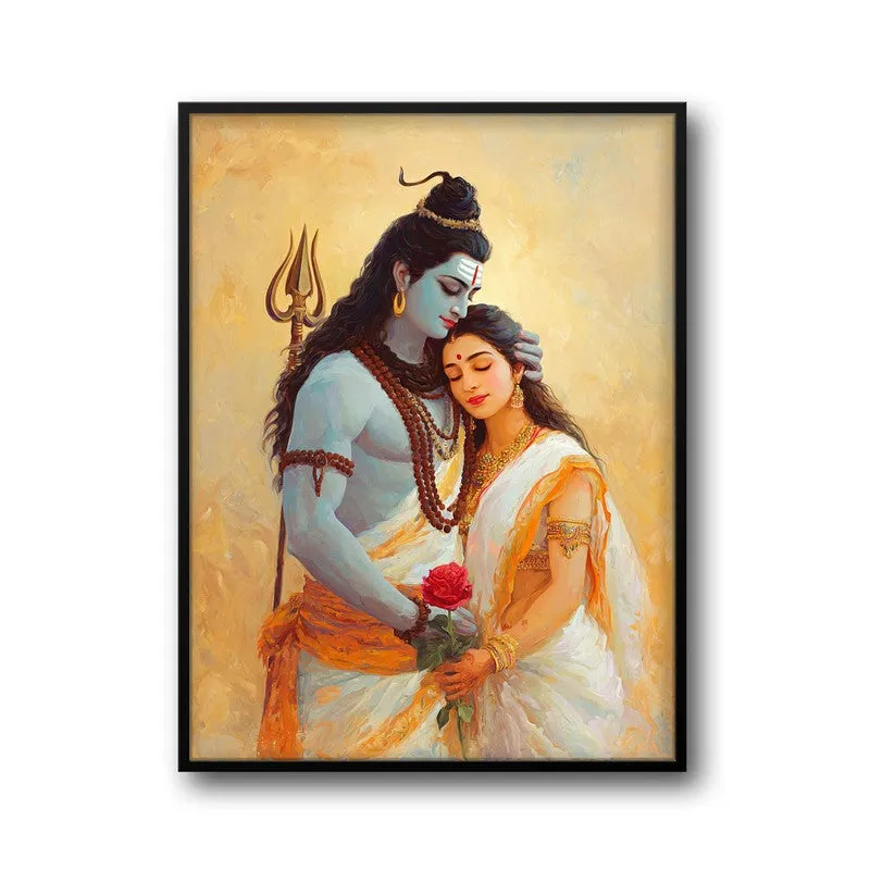 Lord Shiva and Parvati II Archival Paper Archival Paper Wall Art media 7