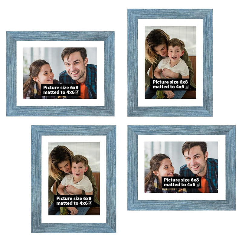 Timberline Photo Frame (Blue) - Set Of Four media 3