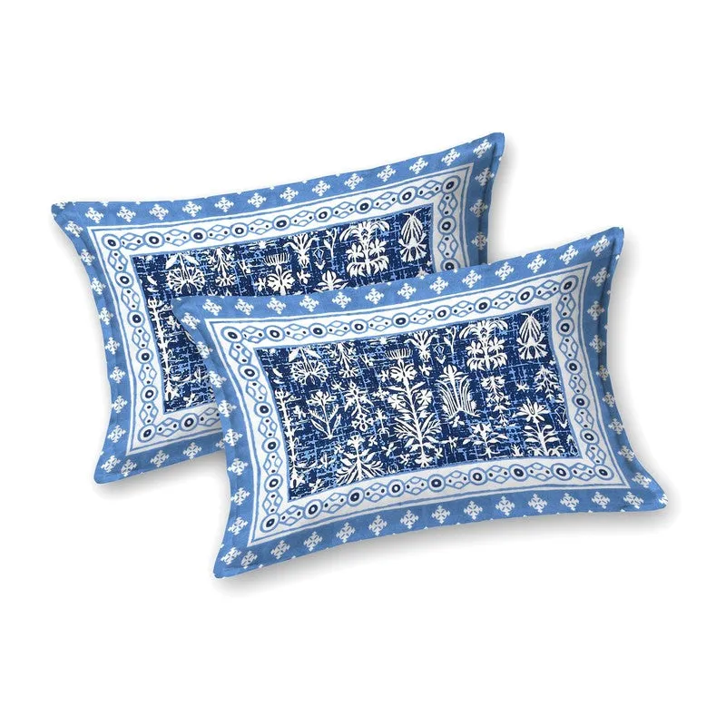 Arton Cotton Bedsheet (Blue) - 240 TC media 4