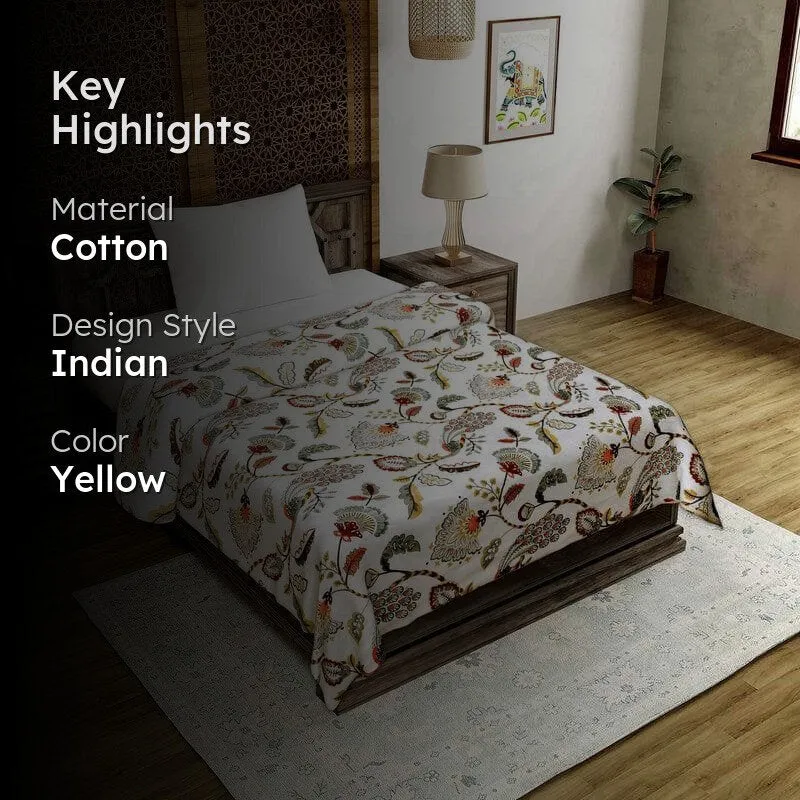Tropical Lush MulMul Yellow Cotton Dohar media 2