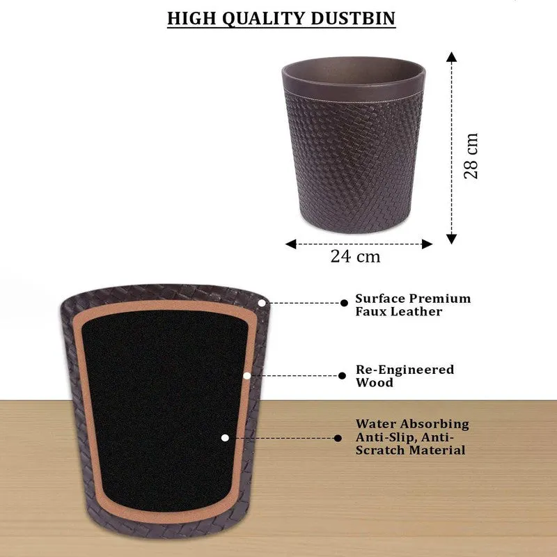 AarviDecor NeoBin Faux Leather Dustbin media 8