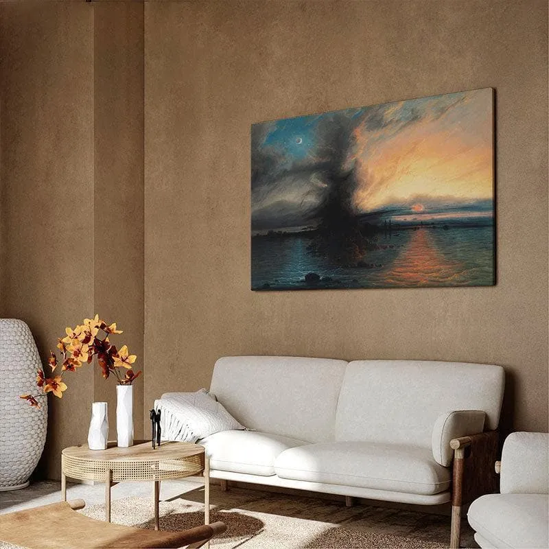 The Rock of Salvation Canvas Wall Painting - Black Frame media 3