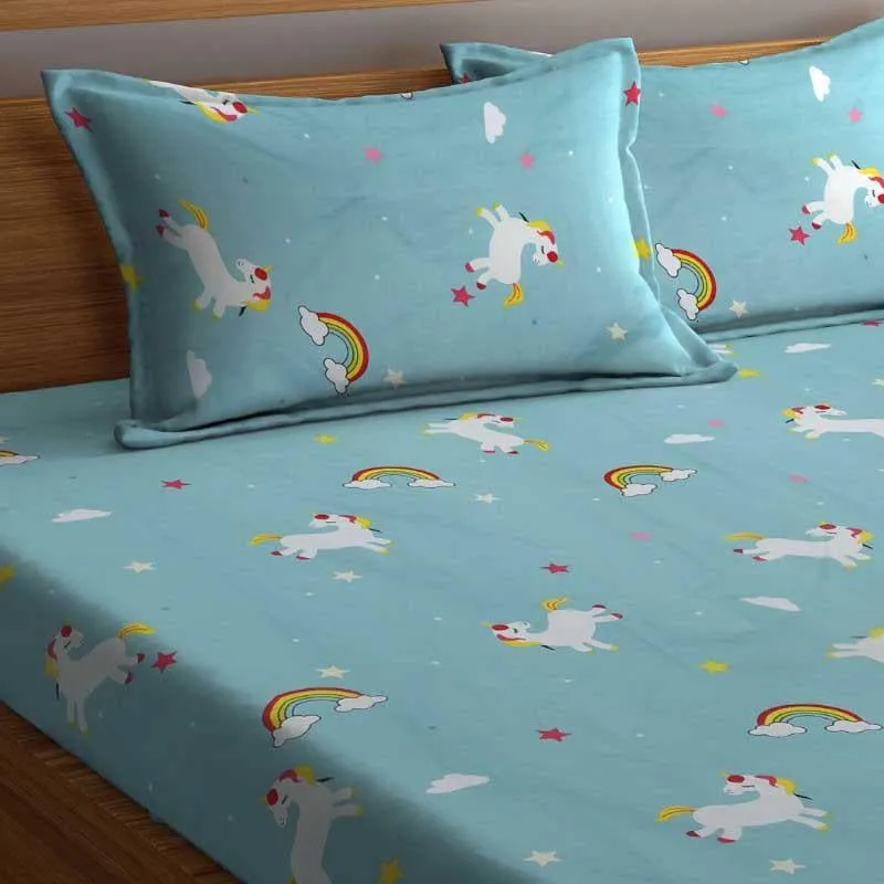 Rainbow Cranival Microfiber Bedsheet - 300 GSM media 1