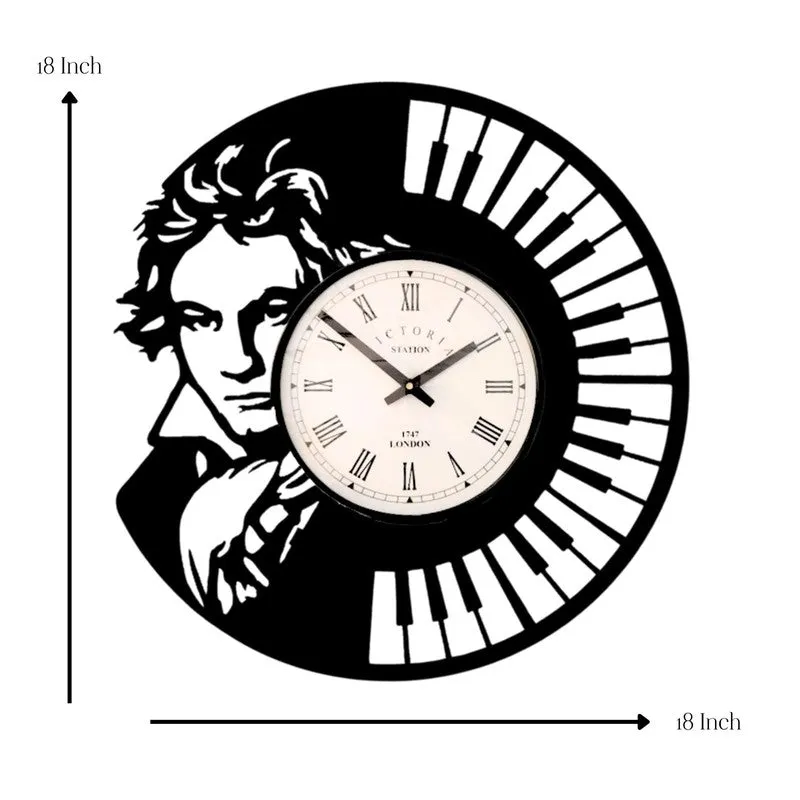 Blaze Steel Analog Wall Clock - Black media 7