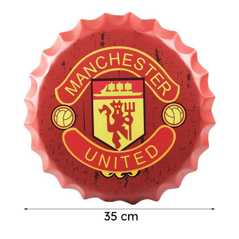 Manchester United Bottle Cap Metal Wall Accent media 8