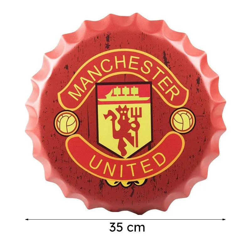 Manchester United Bottle Cap Metal Wall Accent media 8