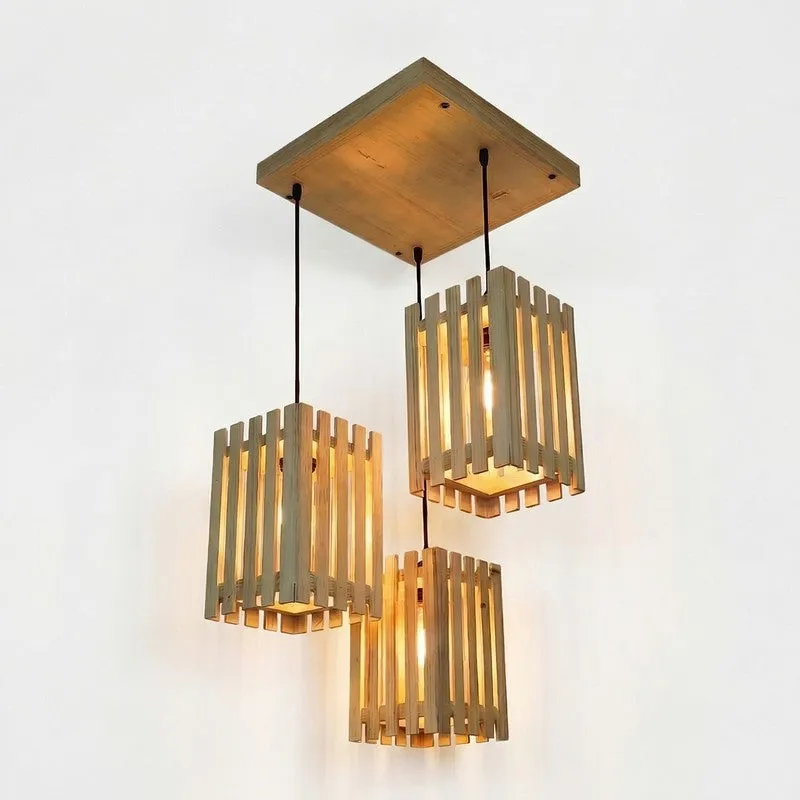 CageCraft Wooden Ceiling Lmap - Beige media 4