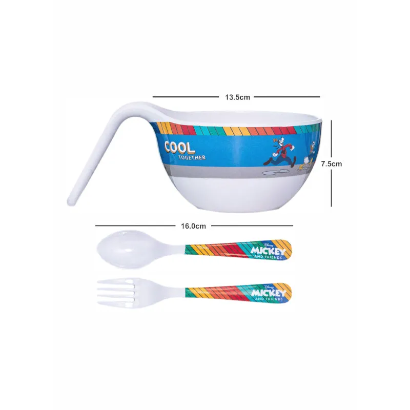 Servewell Mickey Friends Kids Bowl With Spoons - 650 ML media 4